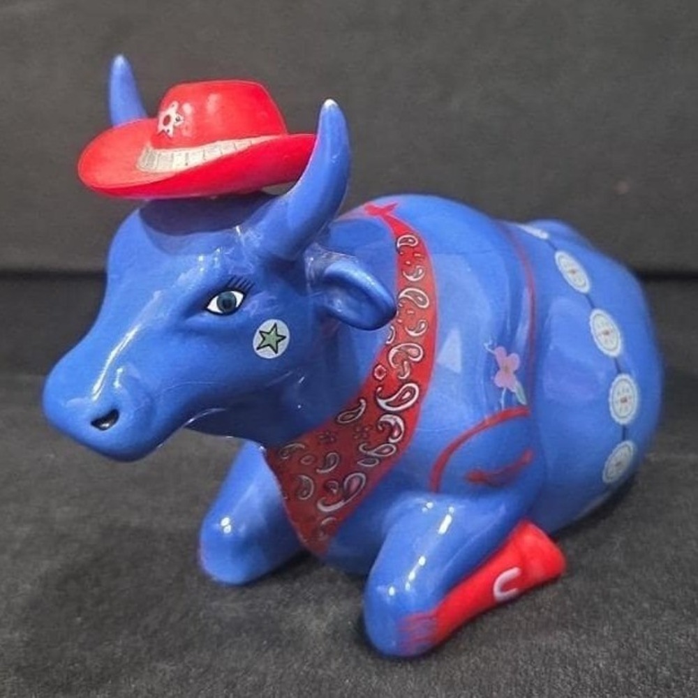 Cow Parade Even cowgirls get the Blues, Westland Giftware, #9180, No Box